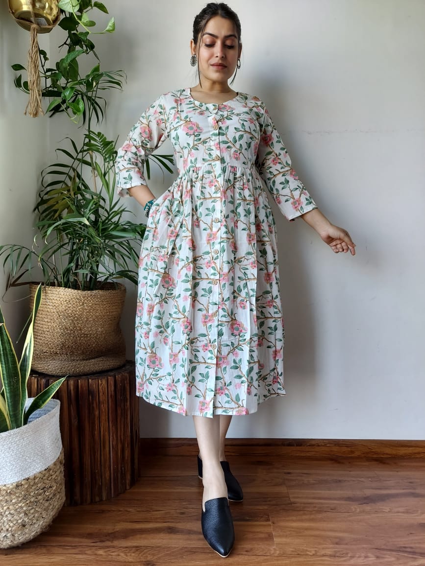 Pure Cotton One Piece Dress (48 variants)