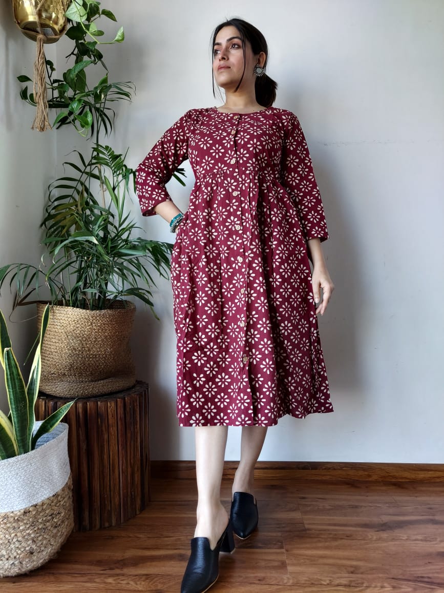 Pure Cotton One Piece Dress (48 variants)