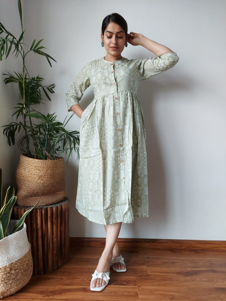 Pure Cotton One Piece Dress (48 variants)
