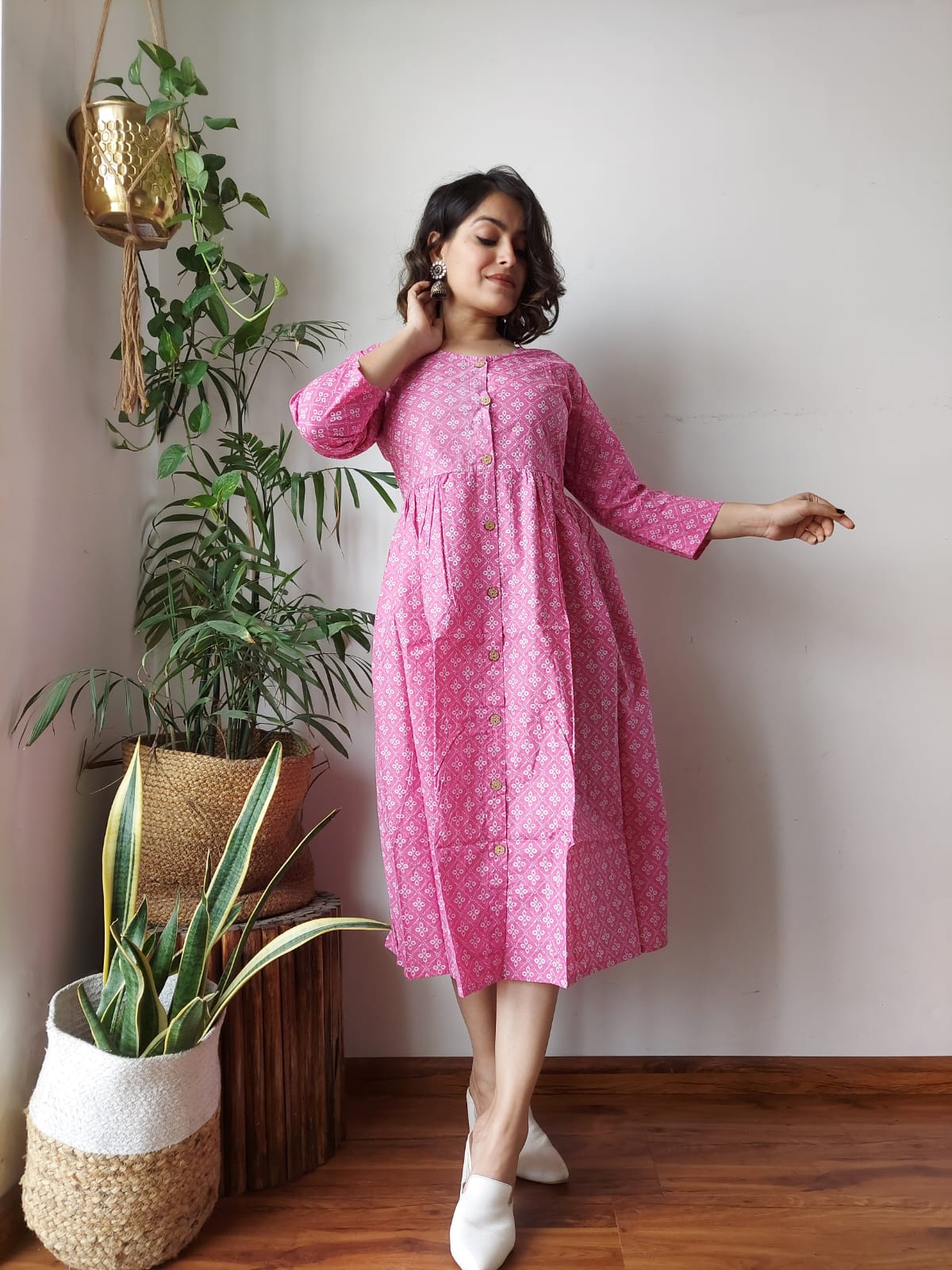 Pure Cotton One Piece Dress (48 variants)