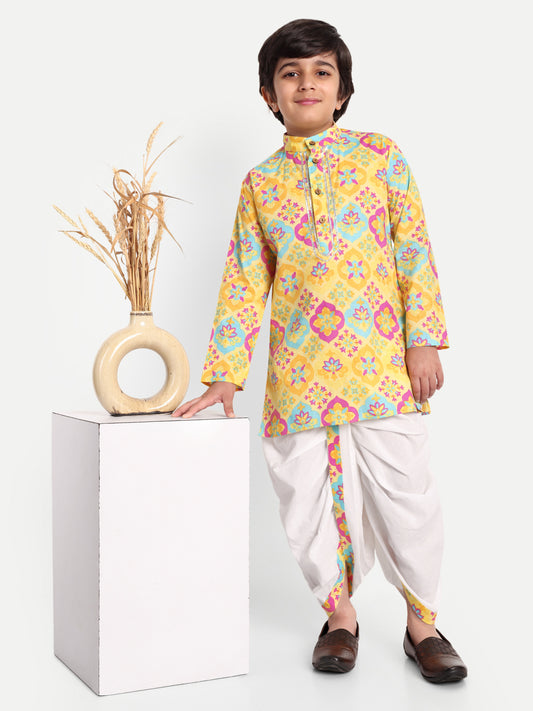 Dhoti Dudes: Dhoti Kurta for boys (Multicolor) for Festive,Wedding & special family occasions!