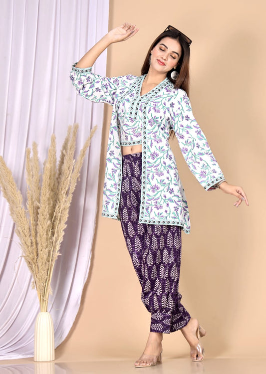 Choli, Shrug & Pant(3 piece)