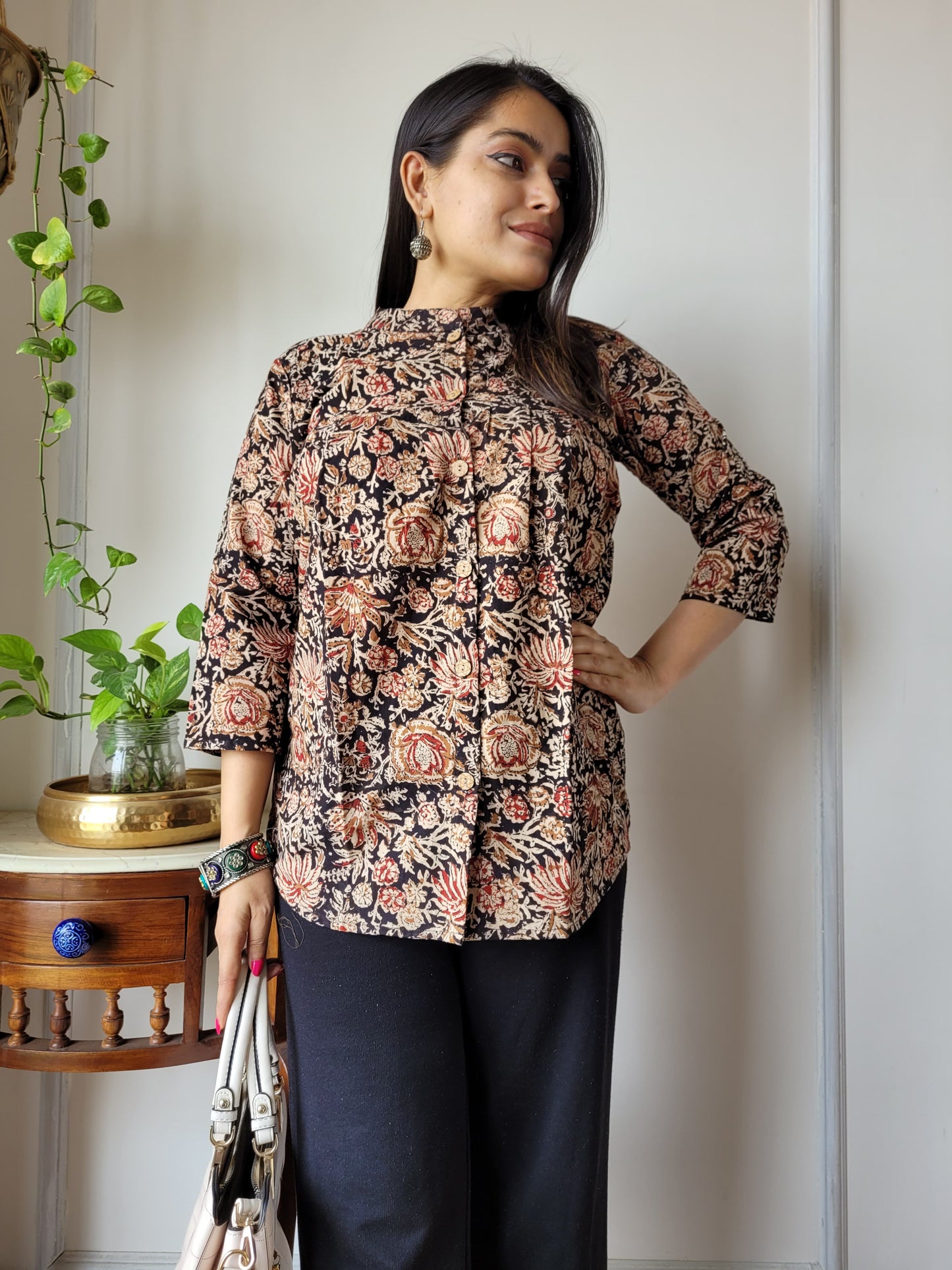 Bagru hand block printed Cotton peplum Tops (18 variants)