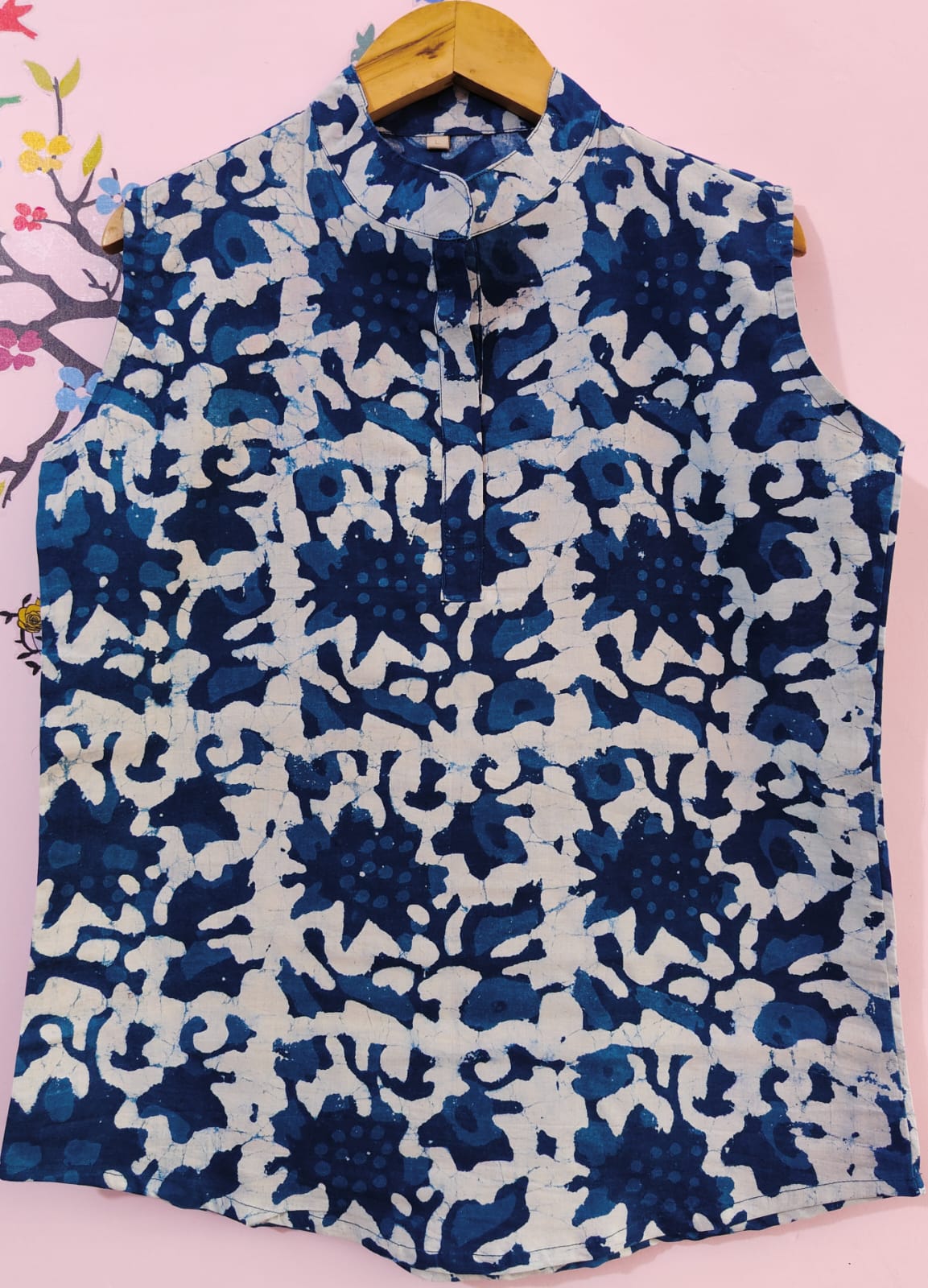 Summer Special Printed Cotton Cambric Sleeveless Tops (40+ variants)