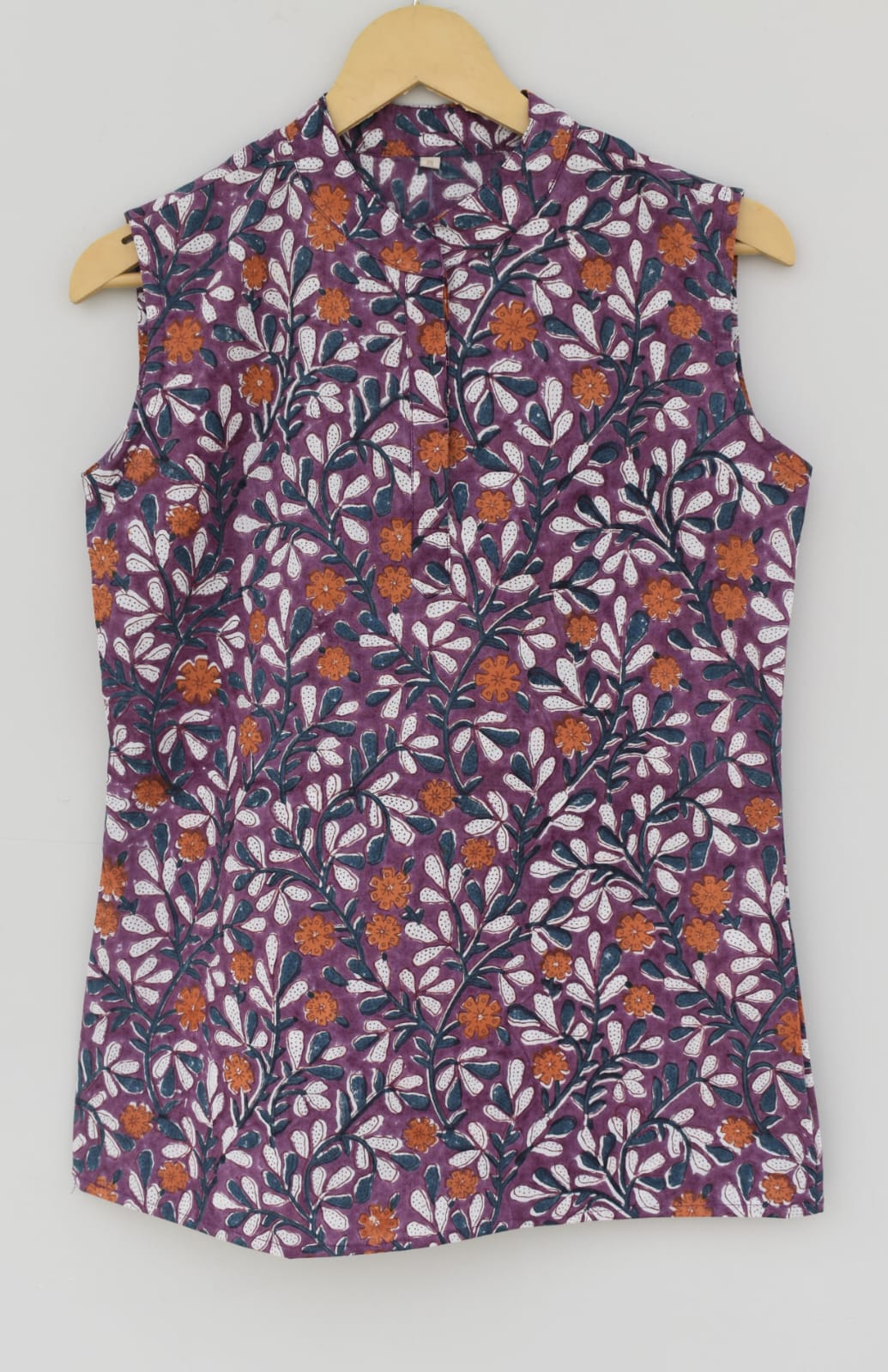 Summer Special Printed Cotton Cambric Sleeveless Tops (40+ variants)