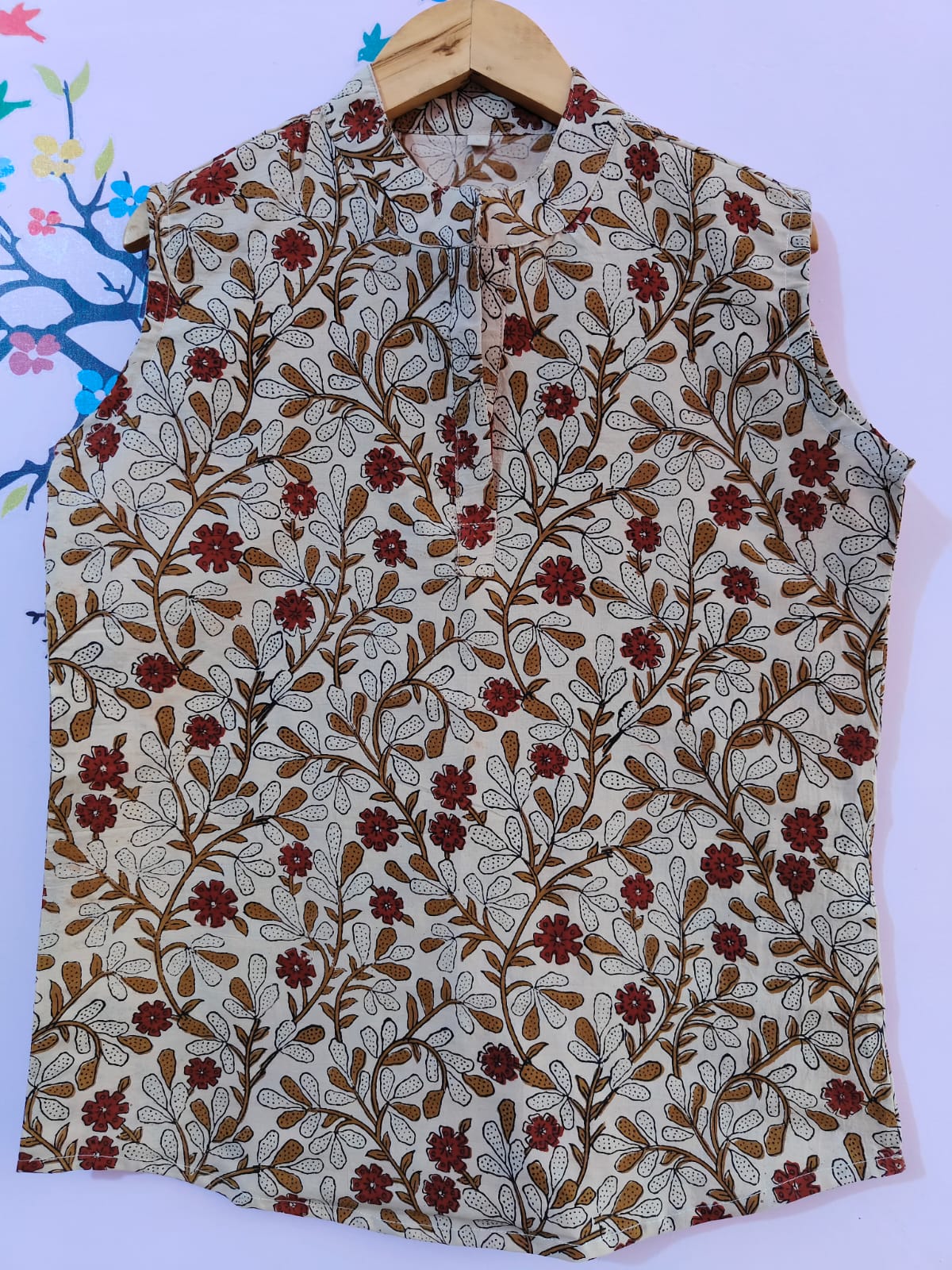 Summer Special Printed Cotton Cambric Sleeveless Tops (40+ variants)