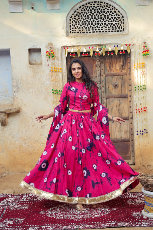 Bagru Handblock printed Lehenga Choli