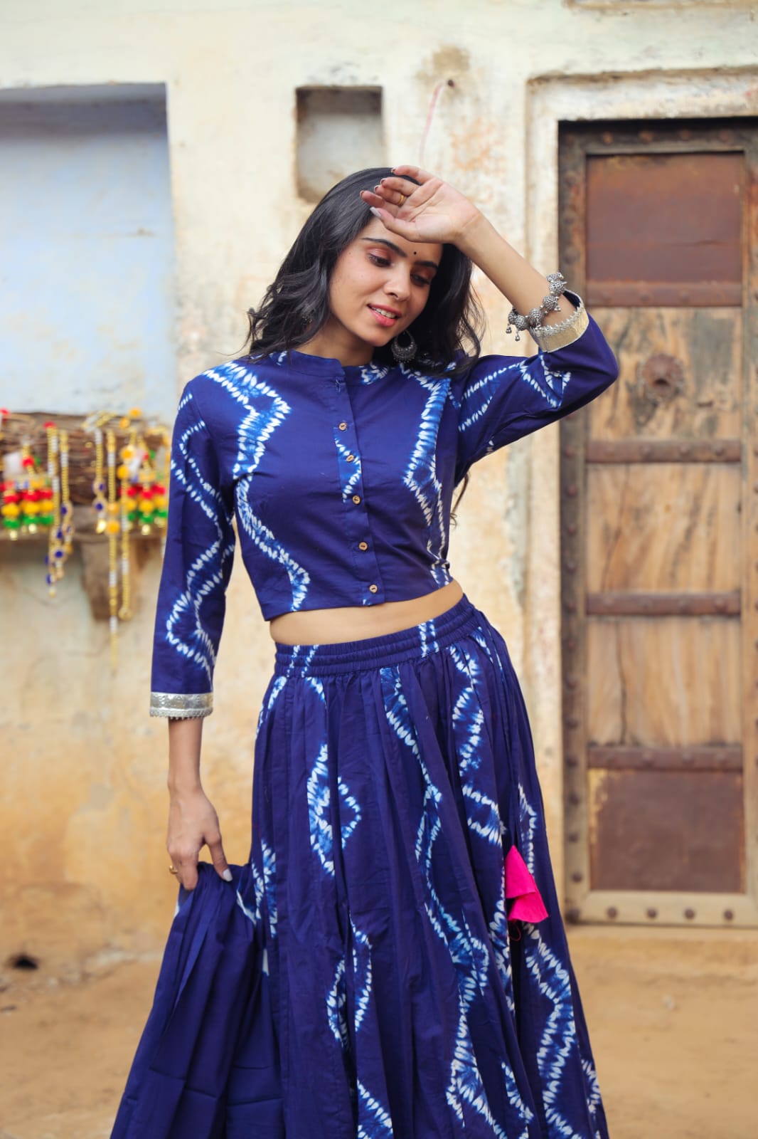 Bagru Handblock printed Lehenga Choli