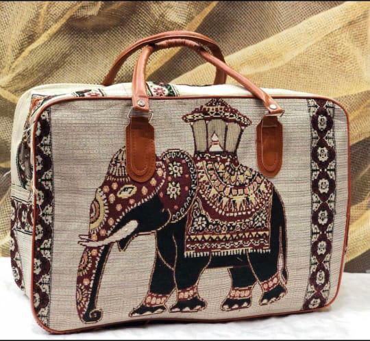 Elephant design Canvas duffle bag (6 variants)