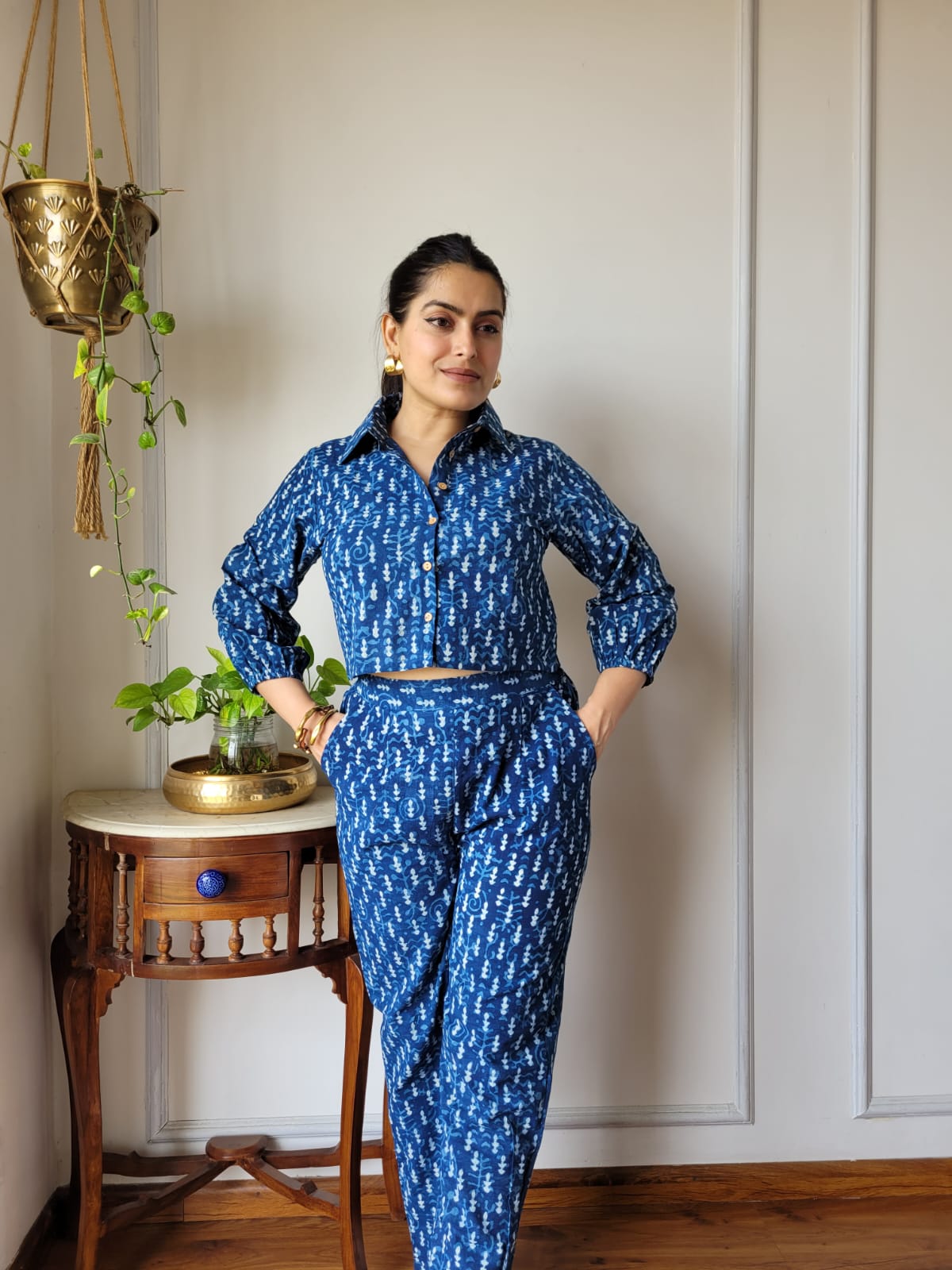 Pure cotton handblock printed Co-ord set(11 variants)