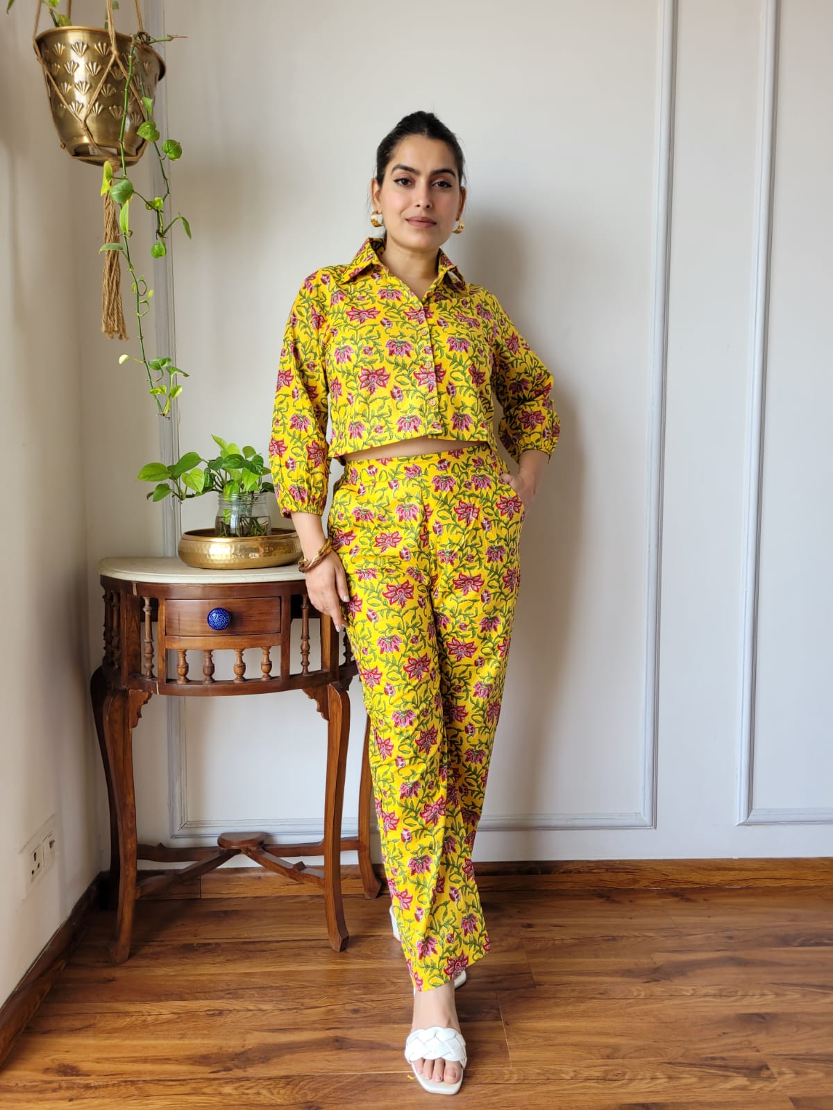 Pure cotton handblock printed Co-ord set(11 variants)